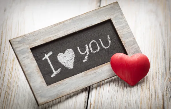 Hearts, red, Board, love, i love you, romantic, hearts, Mel