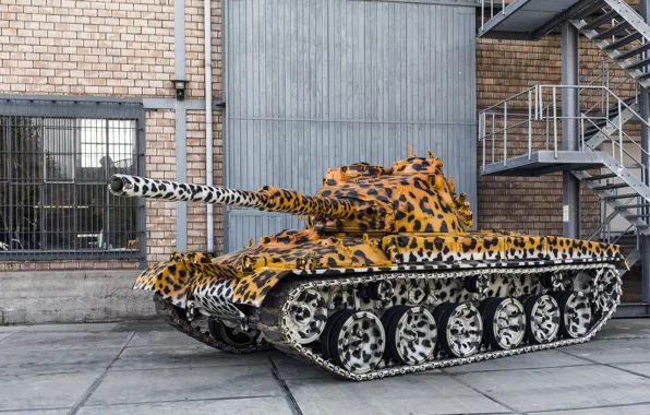 Tank, camouflage, average, Swiss, 1970-ies, Pz 68