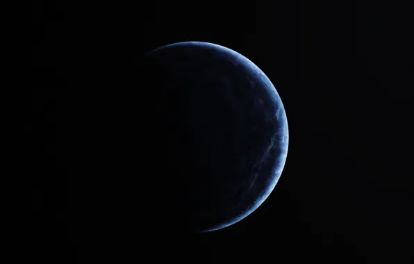 Picture dark, blue, planet, sci fi