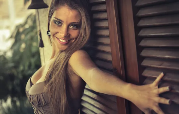 Chest, hair, beautiful, beautiful, hair, smiling, breasts, looking