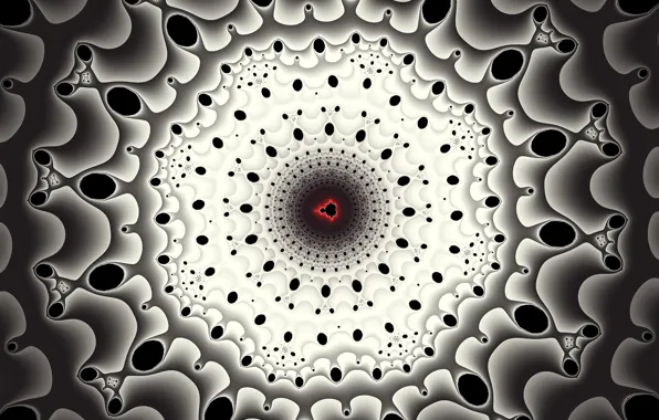 Round, round, fractal, the tunnel