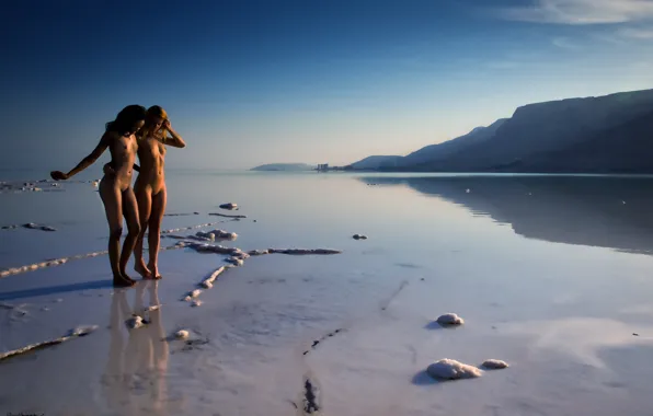 Sand, sea, ass, water, mountains, girls, Tits
