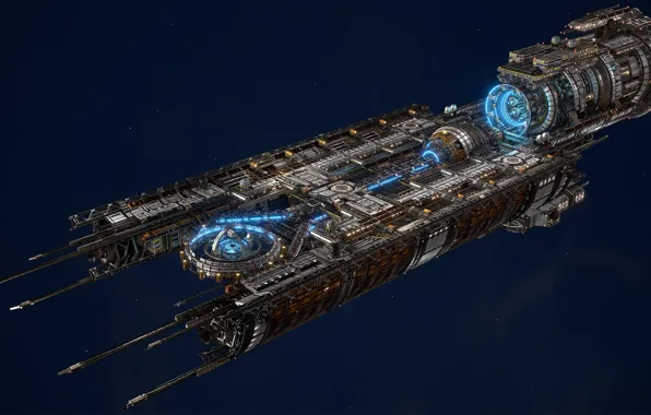 Transport, ship, Board, Fractured Space, USR Disruptor