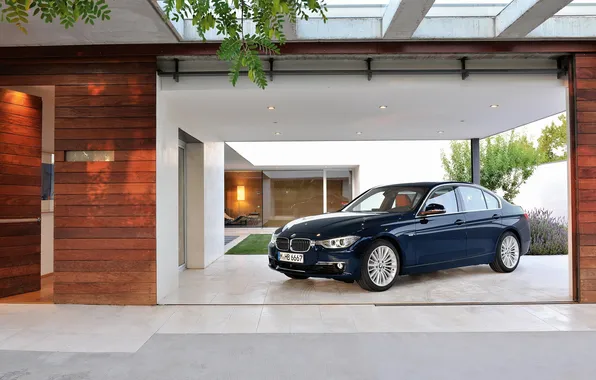 Picture house, BMW, interior, garage, BMW, 3Series, F30, a three-pointer