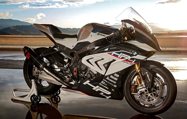 Wallpaper BMW, motorbike, BMW H4 Race, montain