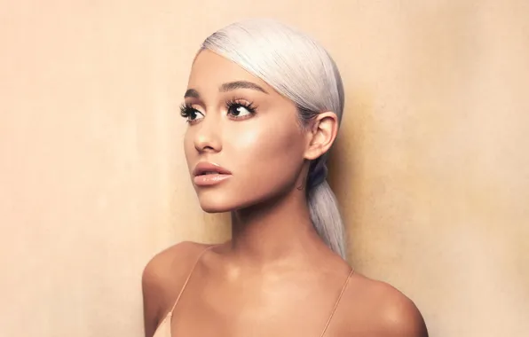 Background, portrait, blonde, singer, Ariana Grande, Ariana Grande