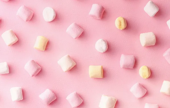 Picture background, pink, marshmallows