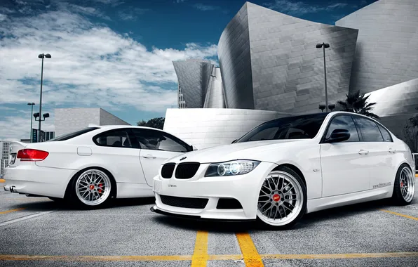 Auto, bmw, BMW, white