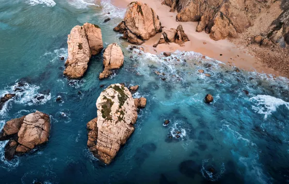 Sea, landscape, rocks, Wallpaper, shore, wallpaper, picture, sea