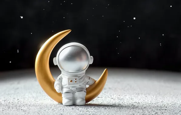 Space, rendering, the moon, astronaut, the suit, astronaut, render