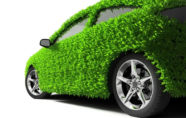 Greens, machine, grass, wheel, ecology, car