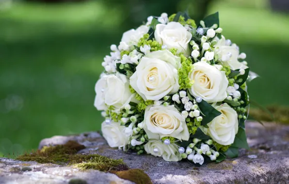 Roses, bouquet, wedding