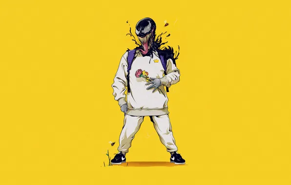 Minimalism, Language, Style, Teeth, Marvel, Venom, Venom, Symbiote