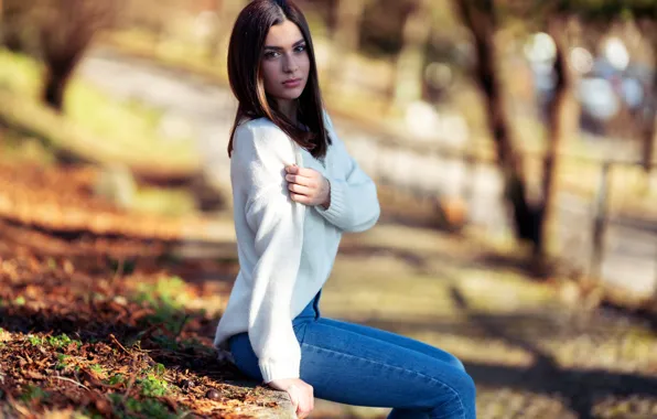 Girl, jeans, Marco Squassina, Elena Falsetti