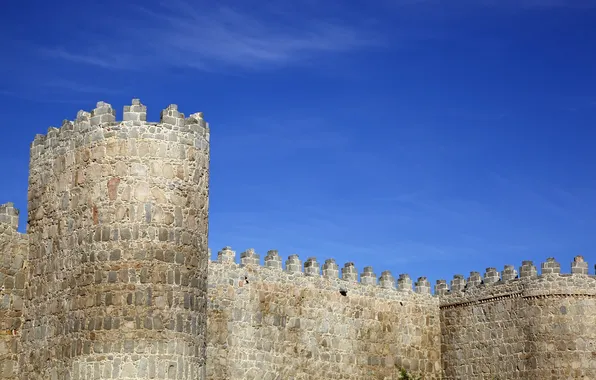 Picture wall, monument, fortress, Spain, the middle ages, Avila