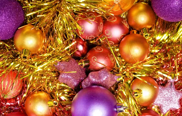 Shine, tinsel, Christmas decorations