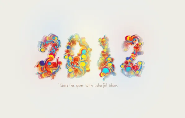 Holiday, new year, 2012