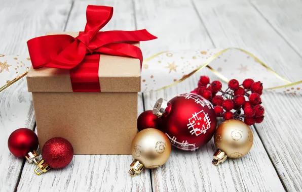 Decoration, gift, balls, New Year, Christmas, christmas, balls, merry