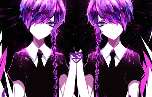 Picture girl, anime, art, Houseki no kuni