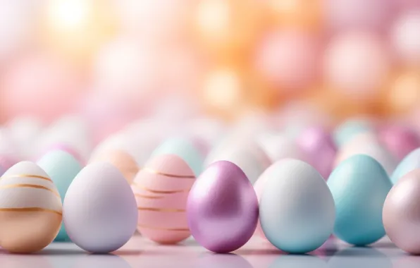 Holiday, eggs, spring, blue, Easter, pink, painted, eggs