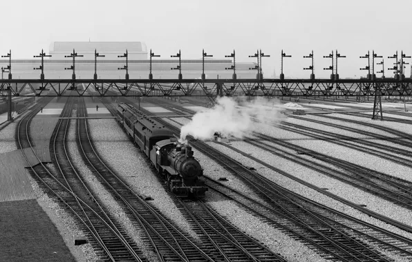 Black, train, gray