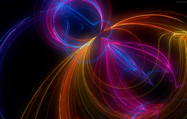 Light, line, pattern, color, fractal