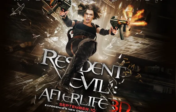 Picture the film, shoots, Resident evil 4, Milla Jovic