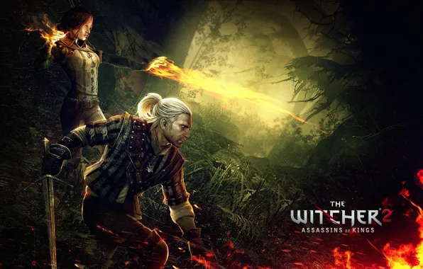 Picture geralt, triss merigold, Geralt of rivia, Igny, The witcher 2 assassins of kings, the Witcher …