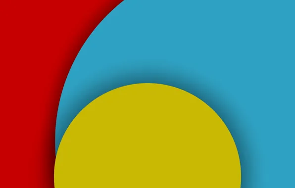 Android, Red, Circles, Blue, Design, 5.0, Line, Yellow