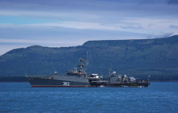 Ship, Navy, anti-submarine, small, Pacific Fleet, &gt;Ust-Ilimsk&quot;, &quot;Albatross&quot;, MPK