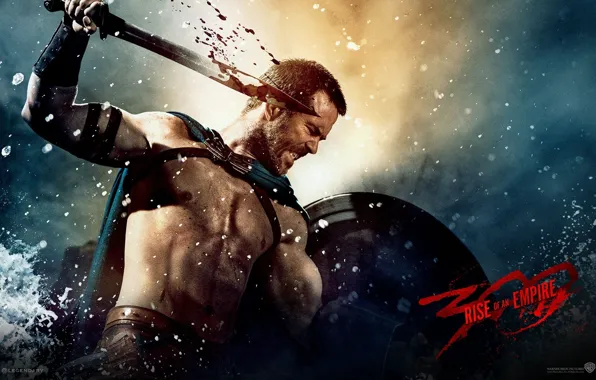 Picture blood, sword, 300 Spartans: rise of an Empire, 300: rise of an empire, Sullivan Stapleton, …