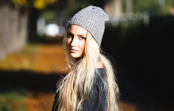 Picture look, girl, model, hat