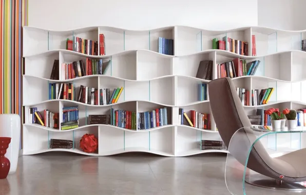 Picture design, interior, library