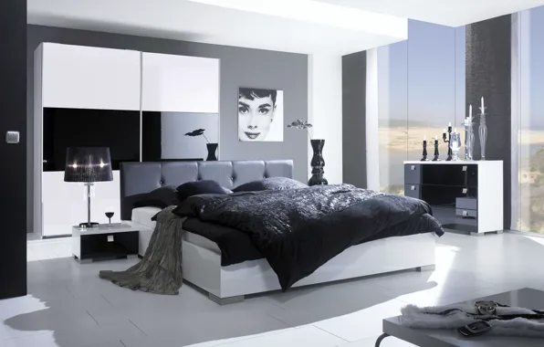 Picture design, room, bed, interior, bedroom