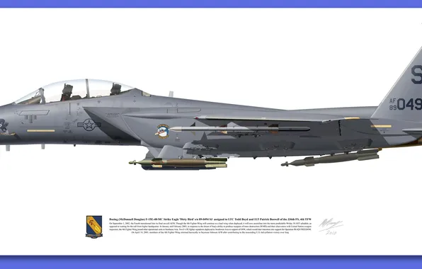F 15, gray, Aircraft illustration