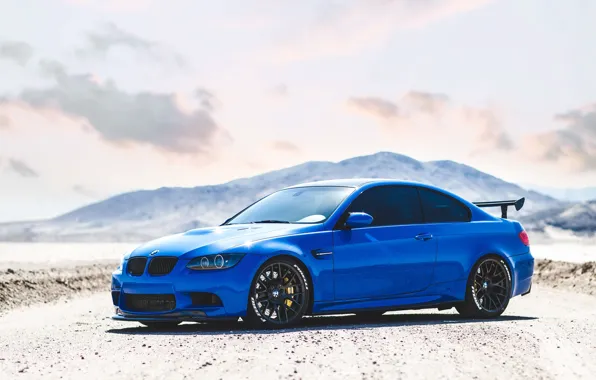 Picture BMW, E92, Blue, M3