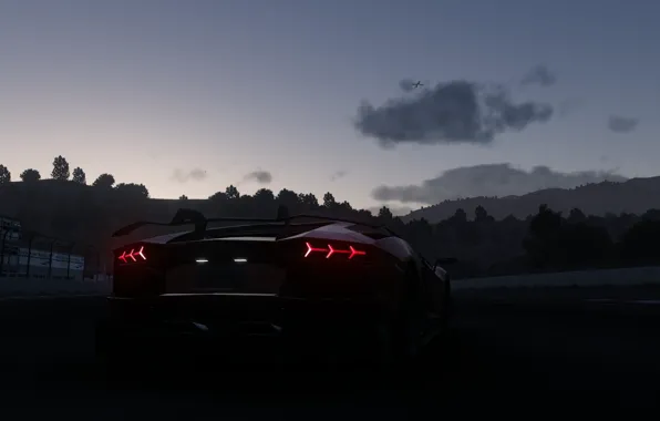 Night, Aventador, The Crew, Lamboghini