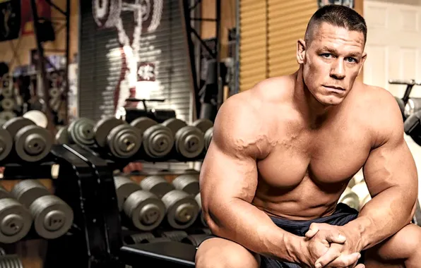 Pose, shorts, actor, torso, muscle, muscle, wrestler, press