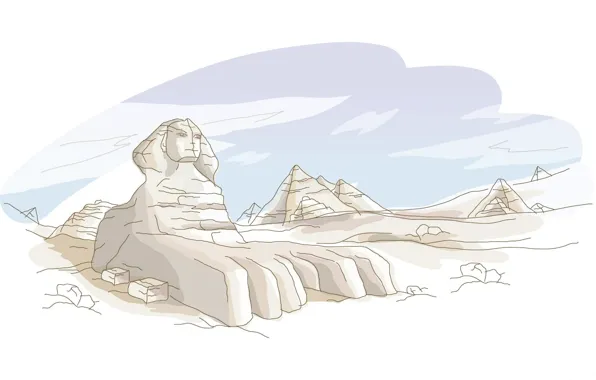 Picture figure, Giza, Sphinx, Egypt, pyramid, egypt