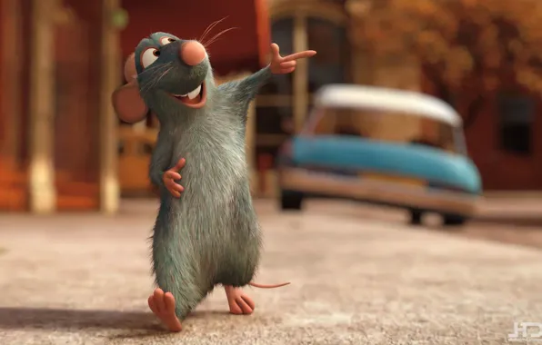 Mood, the film, cartoon, minimalism, positive, mouse, Ratatouille