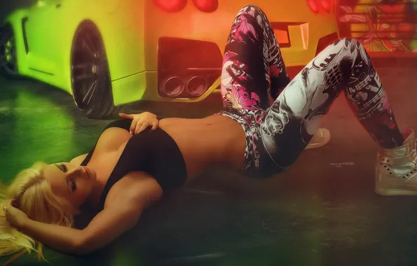 Picture ass, model, women, blonde, image, sneakers, photo shoot, screenshot