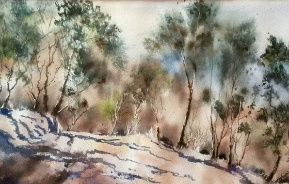 Nature, picture, watercolor