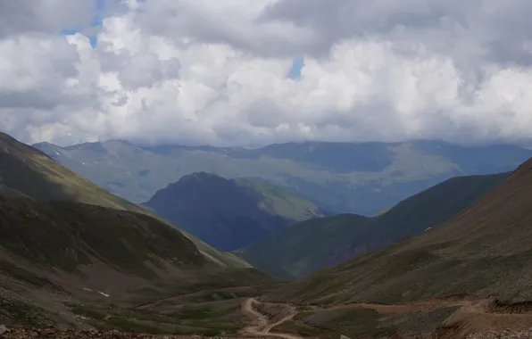 Landscape, mountains, nature, landscape, nature, mountains, the Caucasus, Dombay