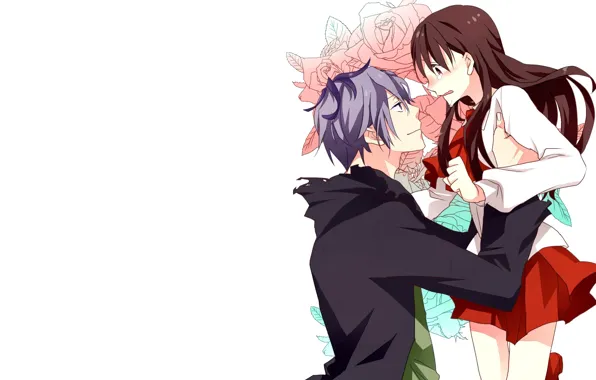 Anime, art, girl, guy, two, Ib, IB