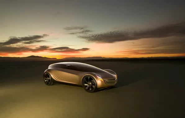 Picture sunset, the concept car, Mazda Nagare