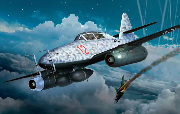 Messerschmitt, Swallow, seat night fighter-interceptor, Me.262B-1a/U1
