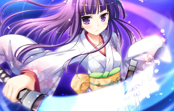 Katana, blow, vortex, kimono, art, sheath, irr is the ide is keri waga koi wa, …