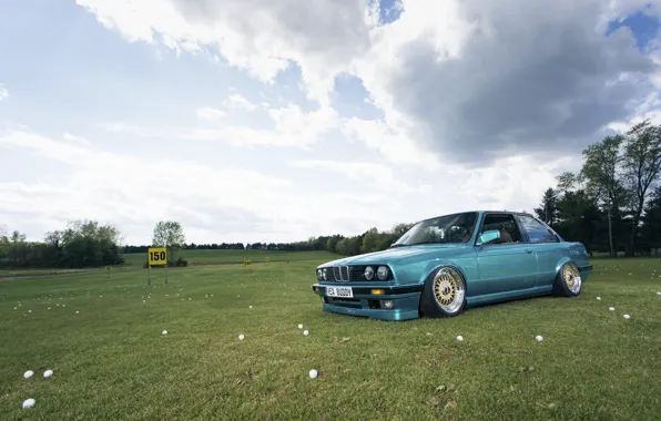 Picture field, the sky, bmw, BMW, cloud, Golf, golf, e30