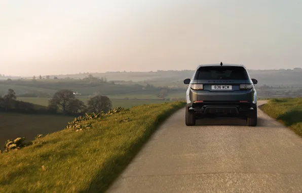 Land Rover, SUV, rear view, Land Rover Discovery Sport HSE