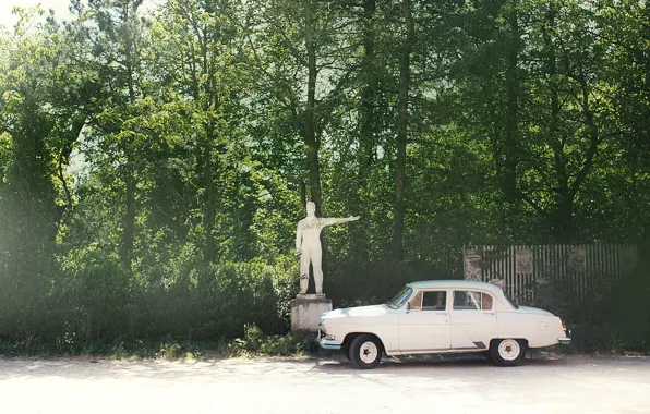 Picture retro, gas, Volga, 21m